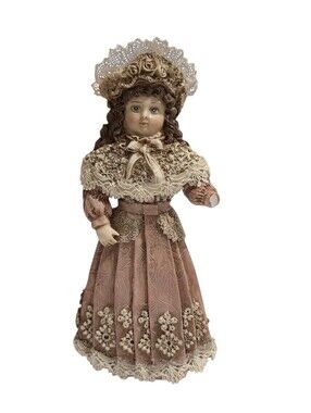Victorian-Style Porcelain Doll Ornament Figurine
